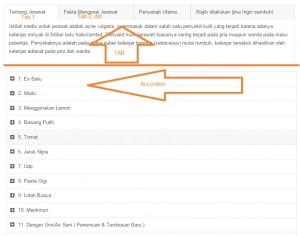 Editor NEW 5.1 Accordion dan Tab
